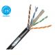 4pairs 23awg FTP CAT6 Outdoor Internet Cable Jelly Filled Or Gel Filled LAN Cable