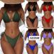 Nylon Swimming Suits Bikini  In Stock Backless Pure Color Comfortable Fashion The New Type Europe