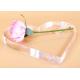 Clear Heart Shape Acrylic Display Stands Roses Love Frame Tabletop Rack For Desktop