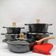 Multi-function Kitchen Cookware Cooking Pot Set Maifan Stone Aluminum Non-stick Pan Cookware Sets With Handle