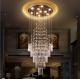 Modern Luxury Muti Size Crystal Hanging Lights For Hotel