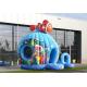 Seaworld Fish Moonwalk Inflatable Bouncer With Slide , 8 People Capacity