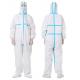 Unisex Disposable Protective Coveralls , Chemical Resistant Disposable Coveralls