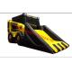 Mini yellow and black loader inflatable bouncer slide combo