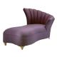 Brightly Color  Fabric Upholstered Chaise Lounge Wooden Bench Seat With Hardwood