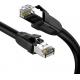 2000MHz Cat8 Patch Cable Customized BC CCA FLAT Or Round Jacket
