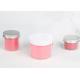 Plastic Double Wall Jar Cream Frosted Body Butter Jars Plastic Jars With Lid