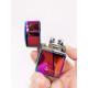 Metal USB Double Arc Charging Waterproof Electronic Cigarette Lighter in Five Colors