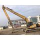 600mm Shoe Size 21M Long Boom Hyundai R210-5D Used Excavator Machine