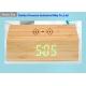 LED Display Bamboo Electronics Bamboo Wireless Charger Odorless Auto Power Off