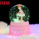 Custom Polyresin Princess Light Up Water Globe Princess Snow Globe  With Music Box