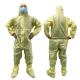 Non Woven Yellow Color Disposable Sms Coveralls Asbestos Removal Coveralls