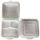 Wholesale 8 Inch Degradable Snap Button Clamshell Lunch Wrapper Bento Box Disposable Food Take Away Packaging
