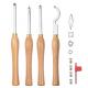 Carbide Tipped Wood Turning Tools Lathe Set Rougher Detailer Finisher Swan Neck Hollower