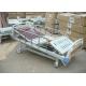 Four Cranks Anti Rust Treated Manual Hospital ICU Bed With CPR Function