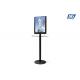 Double Side Illumination Mobile Device Charging Station 1800mm Height Floor Stand