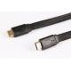 Flat Wire Braid Hdmi Audio Link Cable High Definition Plated Gold Head