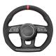 Leather Suede Steering Wheel Cover for Audi A1 A3 8V A4 A5 Avant RS3 RS5 S3 S4 S5 Q2