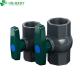 4 Inch Large Size Materials Straight Through Type Green Handle PVC Octangle Ball Valve
