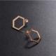 EAST QUEEN Wholesale Hot Selling Fashion 316L Stainless Steel Hexagon Stud Earrings