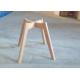Tulip Beech Wooden Chair Frame Impact Resistance With Clear Texture