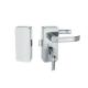 Glass door locks LC-035, stainless steel 304 plate, finishing satin or mirror