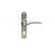 Cheap stainless steel door handle suited for 70-80mm mortice lock center