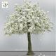 UVG 13ft white artificial cherry blossom tree with fiberglass trunk for wedding decoration