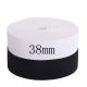 Free sample manufacturer custom logo color width black and white elastic band sewing 38 mm