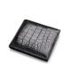 Authentic Alligator Leather Men's Short Bifold Wallet Card Holders Genuine Crocodile Belly Skin Male Small Clutch Purse