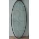 low price oval decorative glass panel with zinc caming
