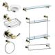 Satin Bath Accessories Mounting Kit ODM Wall Install Modern Sanitary Fittings