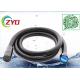Black Color Painting Toilet Bathroom Shower Hose With Wall Bracket And 1/2-3/4 Converted Screw
