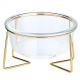 480ml 800ml Elevated Dog Food Bowl With Gold Stand Modern Minimalist Pet Supplies
