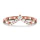 Celebrity Diamond Engagement Rings For Women , 14K Rose Real Diamond Jewellery