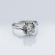 925 Sterling Silver Women Engagement CZ Diamond Ring  (F38)