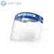 PET 100 Degree Water Washable Face Shield Visor 0.25CM Thickness