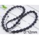 Hot Selling Black Beaded Shamballa Chain Necklaces For Women 2570003