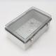 275x175x110mm / 10.82x6.89x4.33 Hinged Lid Junction Box Solid Gray Lid ABS Plastic