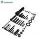 customized black hex cap head step bolt screw