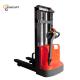 Rubber Wheel Full Electric Straddle Pallet Stacker Load Capacity 2000kg