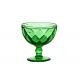 Break Resistant 270ml Crystal Ice Cream Cups Solid Green For Bar