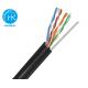 UTP CAT5E Outdoor LAN Cable Solid HDPE Insulation With Messenger