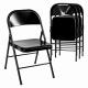 Commercial Stackable Metal Fold Up Chairs For Picnic red black white
