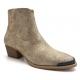 Stylish Women Shoe Boots With Rubber Outsole And Mid Calf Height