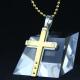 Fashion Top Trendy Stainless Steel Cross Necklace Pendant LPC375