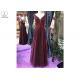 Sleeveless Burgundy A Line Ball Gown Backless Top Lace Beading Tull Fabric