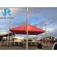 Triangle Red Canvas Aluminum Roof Truss With Barriers High Loading Capacity