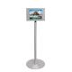 Fully Enclosed Metal Anti Theft Tablet Stand Free Standing 360 Degree Rotated