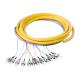 OM3 FC Optical Fiber Pigtail Cables 12 Core 24 Core for Communication Network